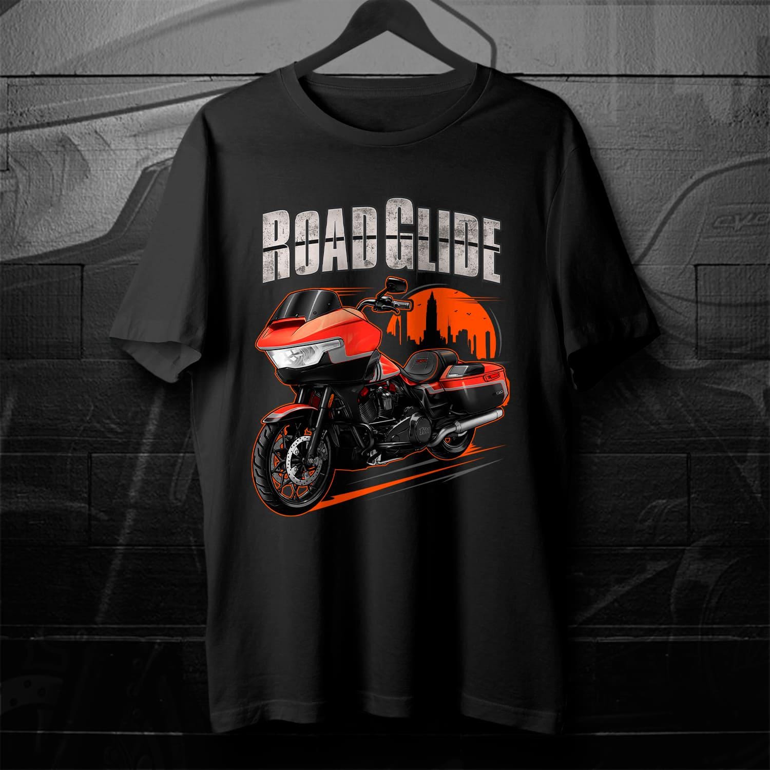 Harley Road Glide CVO FLTRSE 2023-24 T-Shirt - Motorcycle Tee Shirt for Bikers