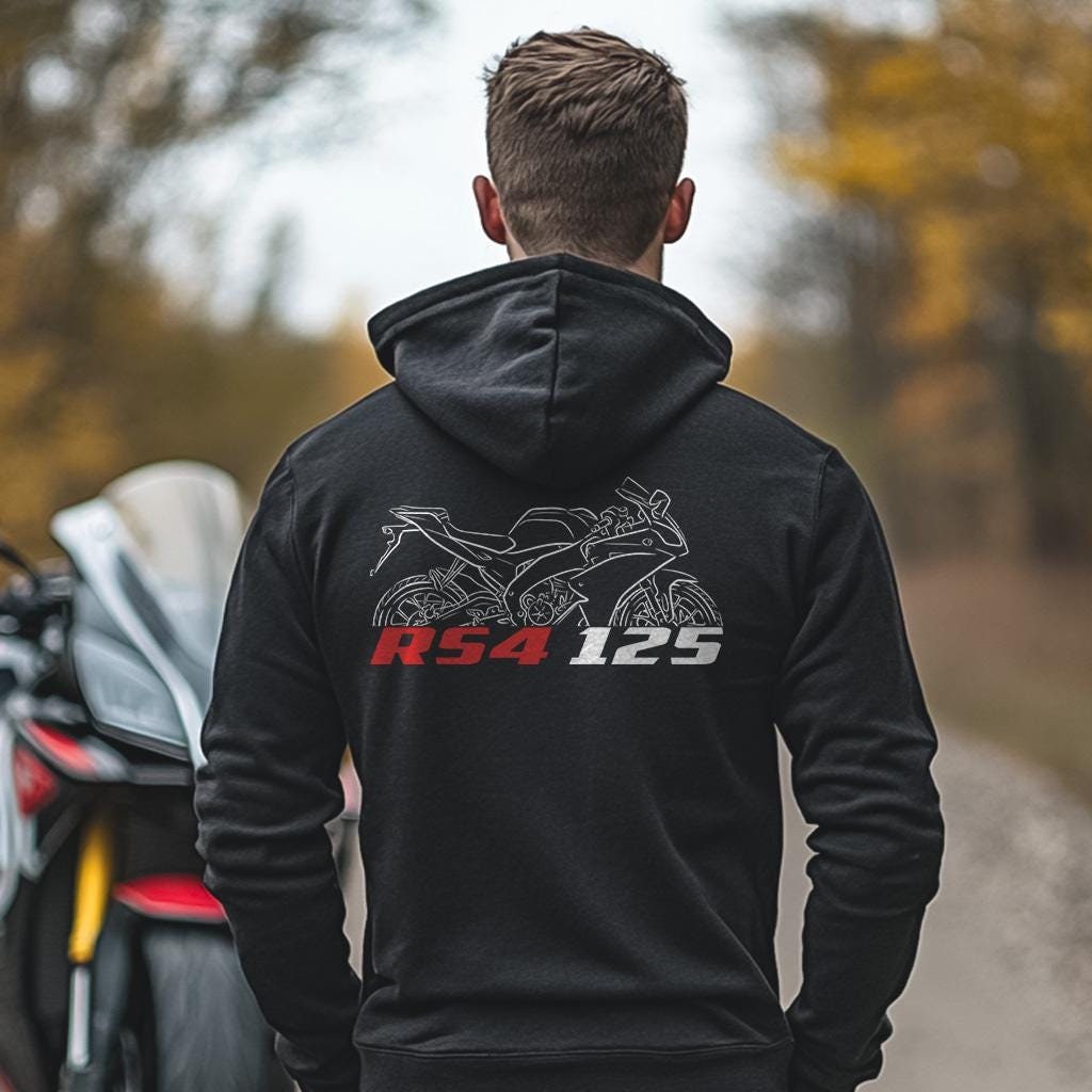 Aprilia RS4 125 Inspired Hoodie - Motorcycle Sweatshirt for Riders