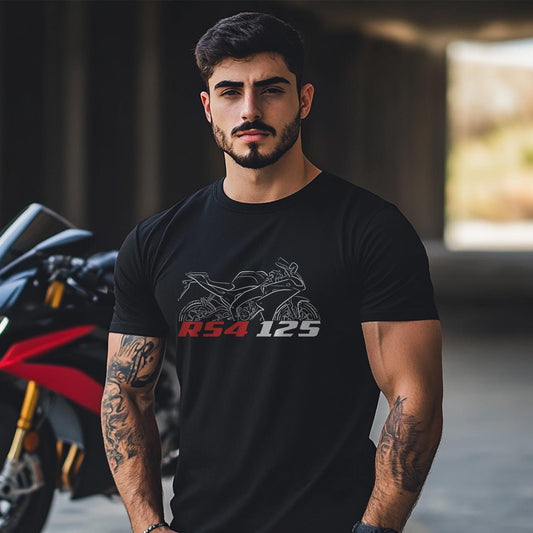 Aprilia RS4 125 Inspired T-Shirt - Motorcycle Tee Shirt for Riders