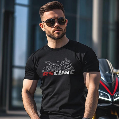 Aprilia RS Cube Inspired T-Shirt - Motorcycle Tee Shirt for Riders