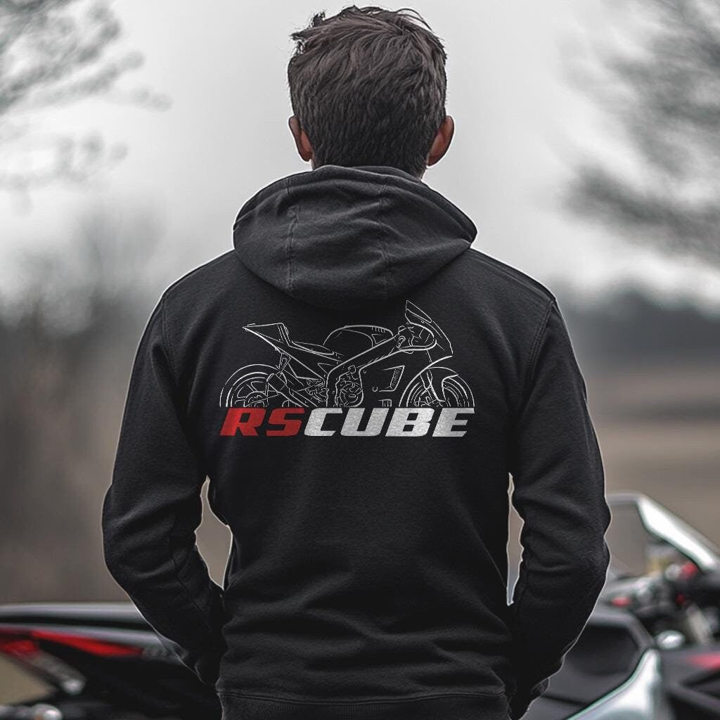 Aprilia RS Cube Inspired Hoodie - Motorcycle Sweatshirt for Riders