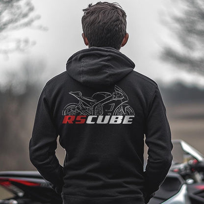 Aprilia RS Cube Inspired Hoodie - Motorcycle Sweatshirt for Riders