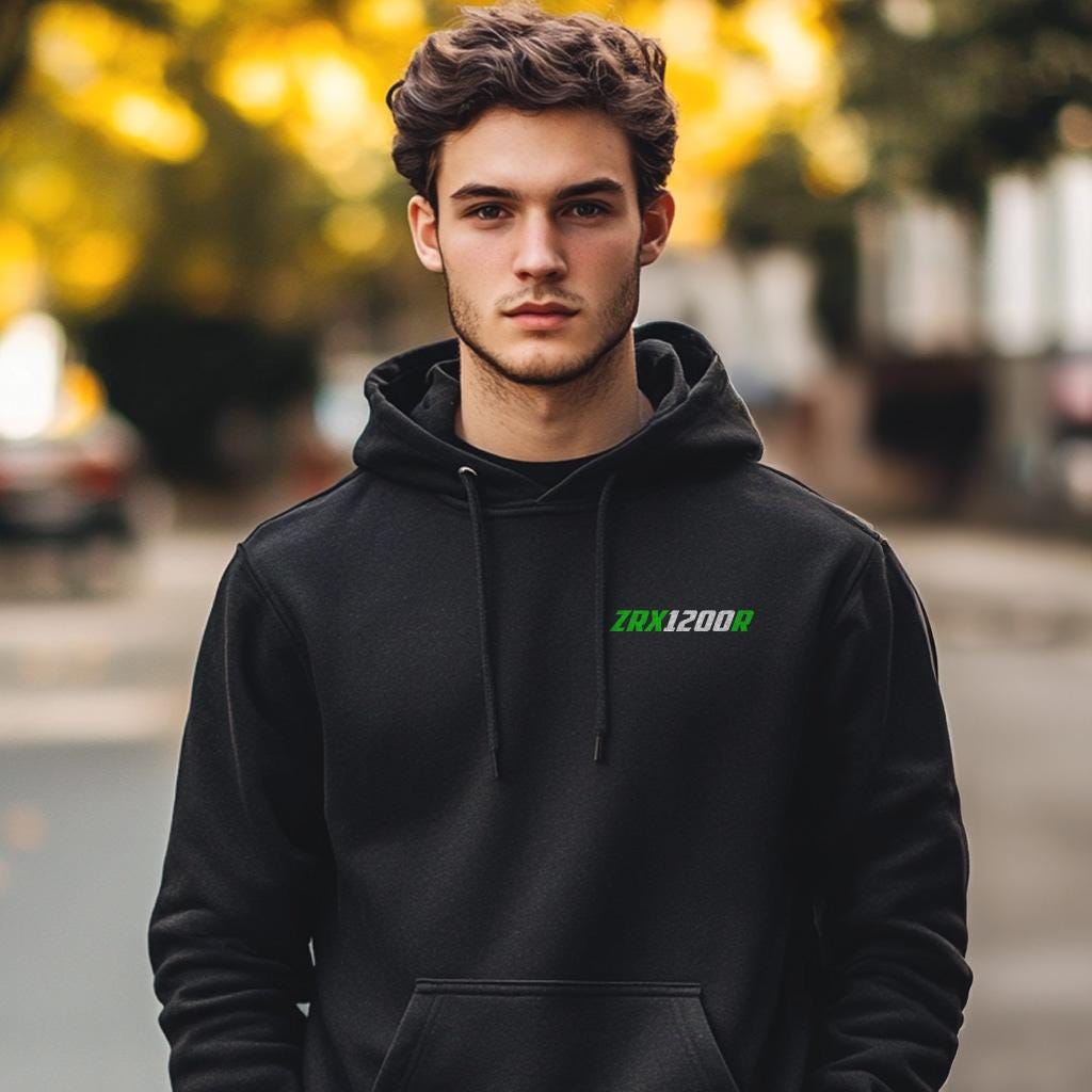 Kawasaki ZRX1200R Inspired Hoodie - Motorcycle Sweatshirt for Riders