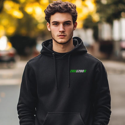 Kawasaki ZRX1200R Inspired Hoodie - Motorcycle Sweatshirt for Riders