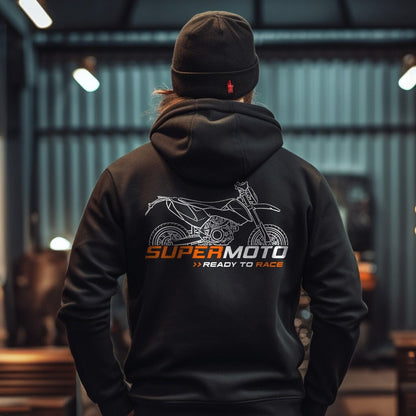 KTM 690 SMC Hoodie - Motorcycle Sweatshirt for SuperMoto Riders