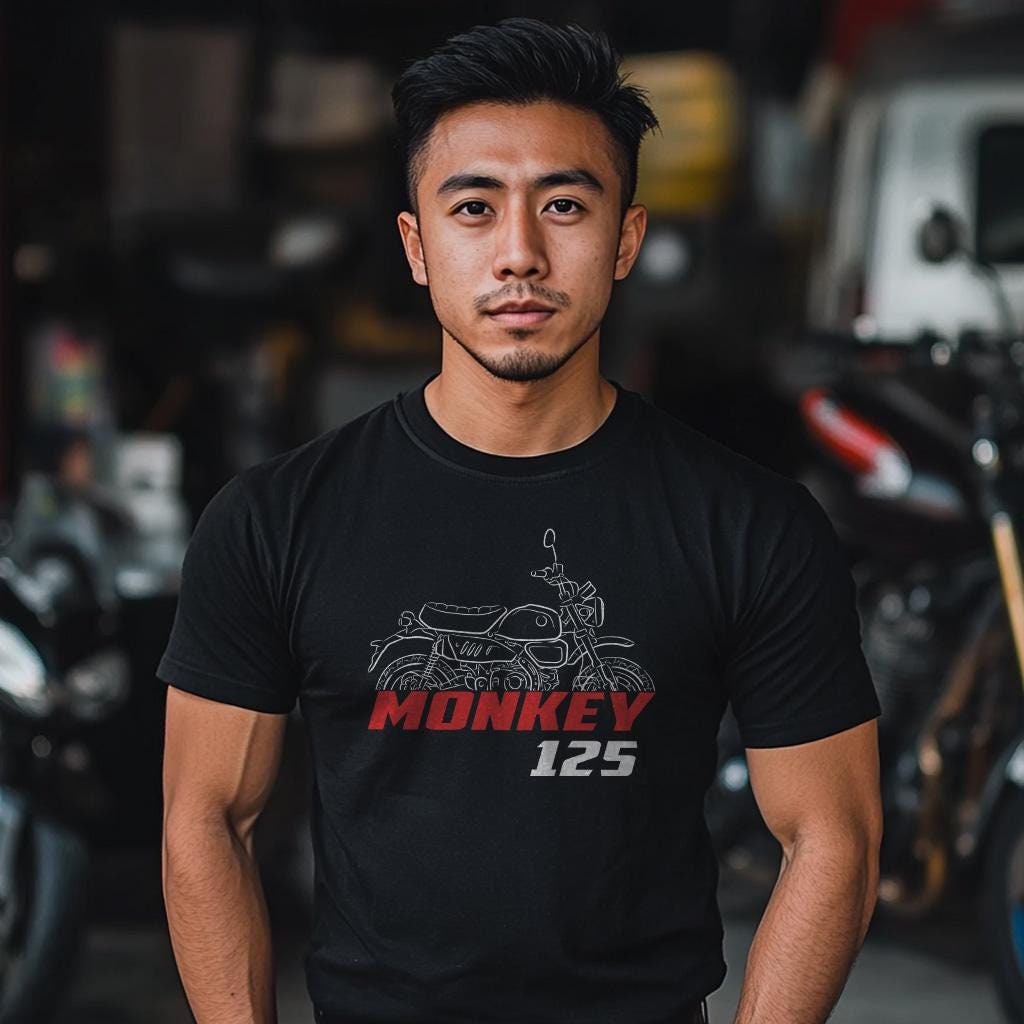 Honda Monkey 125 Inspired T-Shirt - Motorcycle Tee Shirt for Riders