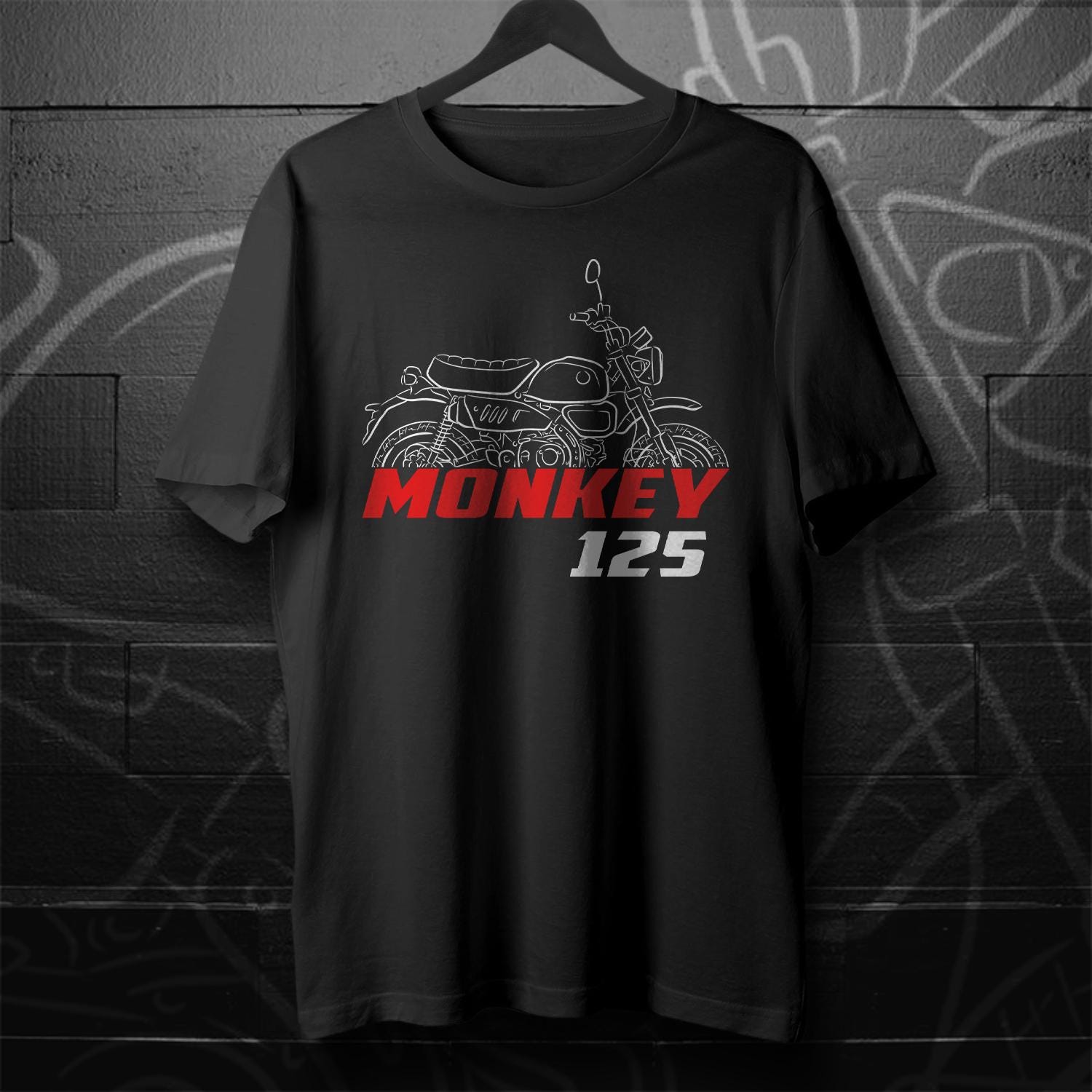 Honda Monkey 125 Inspired T-Shirt - Motorcycle Tee Shirt for Riders