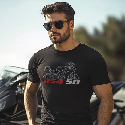Aprilia RS4 50 Inspired T-Shirt - Motorcycle Tee Shirt for Riders