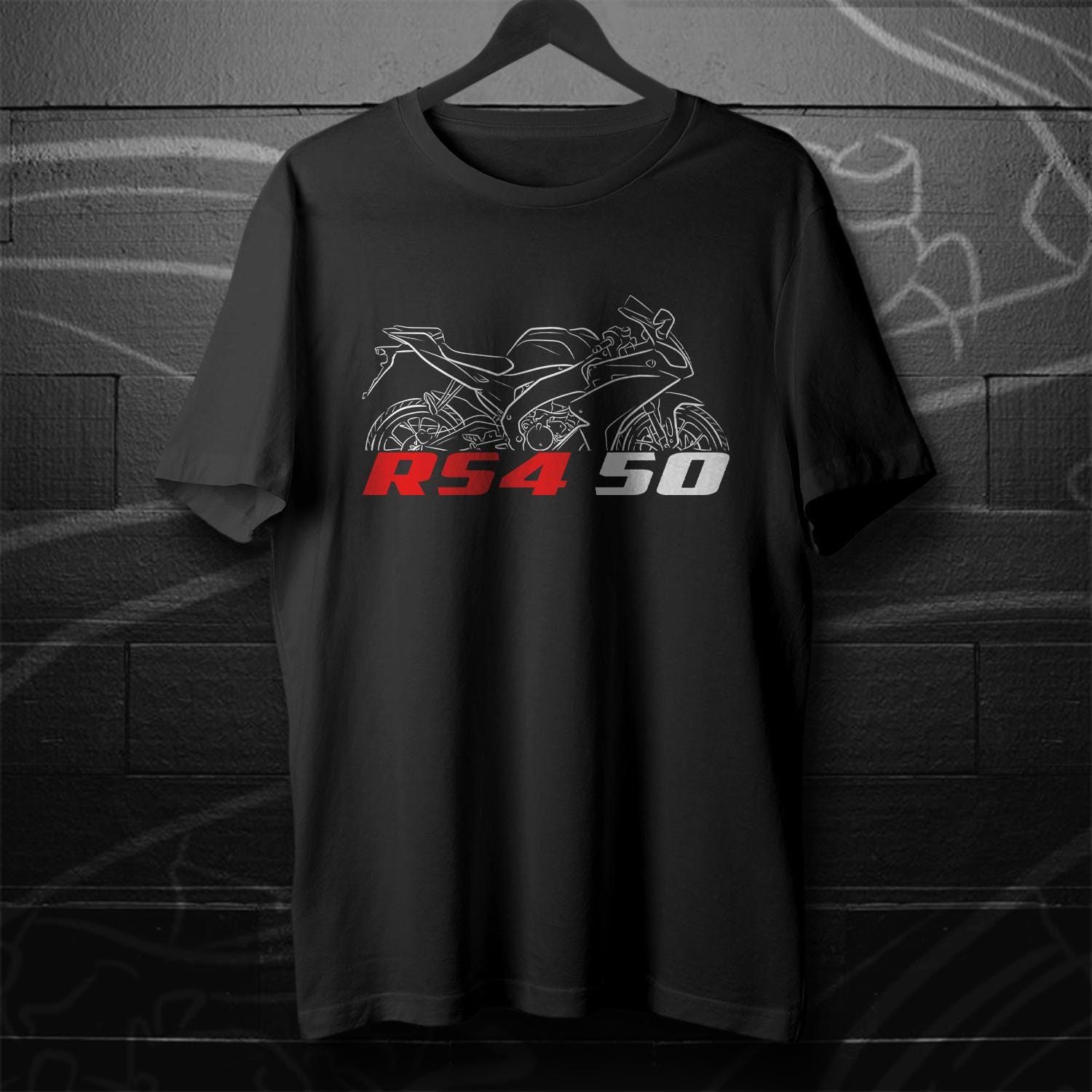 Aprilia RS4 50 Inspired T-Shirt - Motorcycle Tee Shirt for Riders