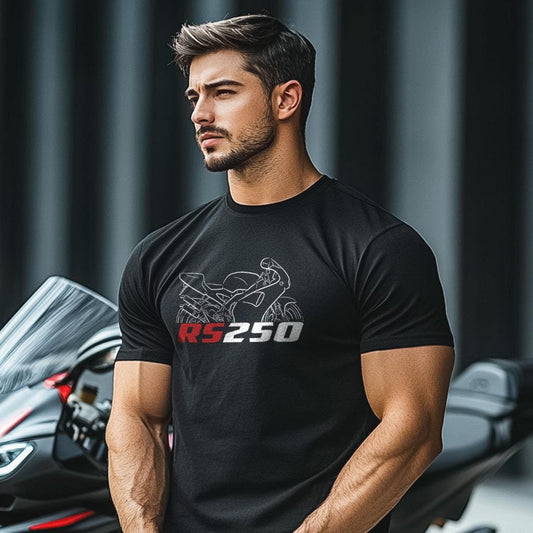 Aprilia RS 250 Inspired T-Shirt - Motorcycle Tee Shirt for Riders