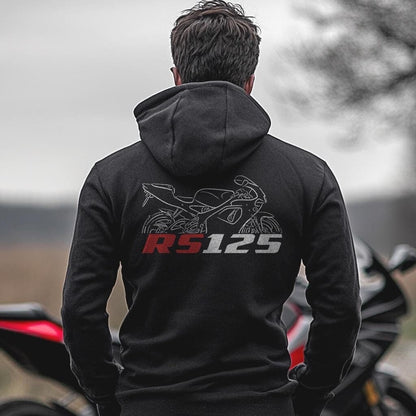Aprilia RS 125 Inspired Hoodie - Motorcycle Sweatshirt for Riders