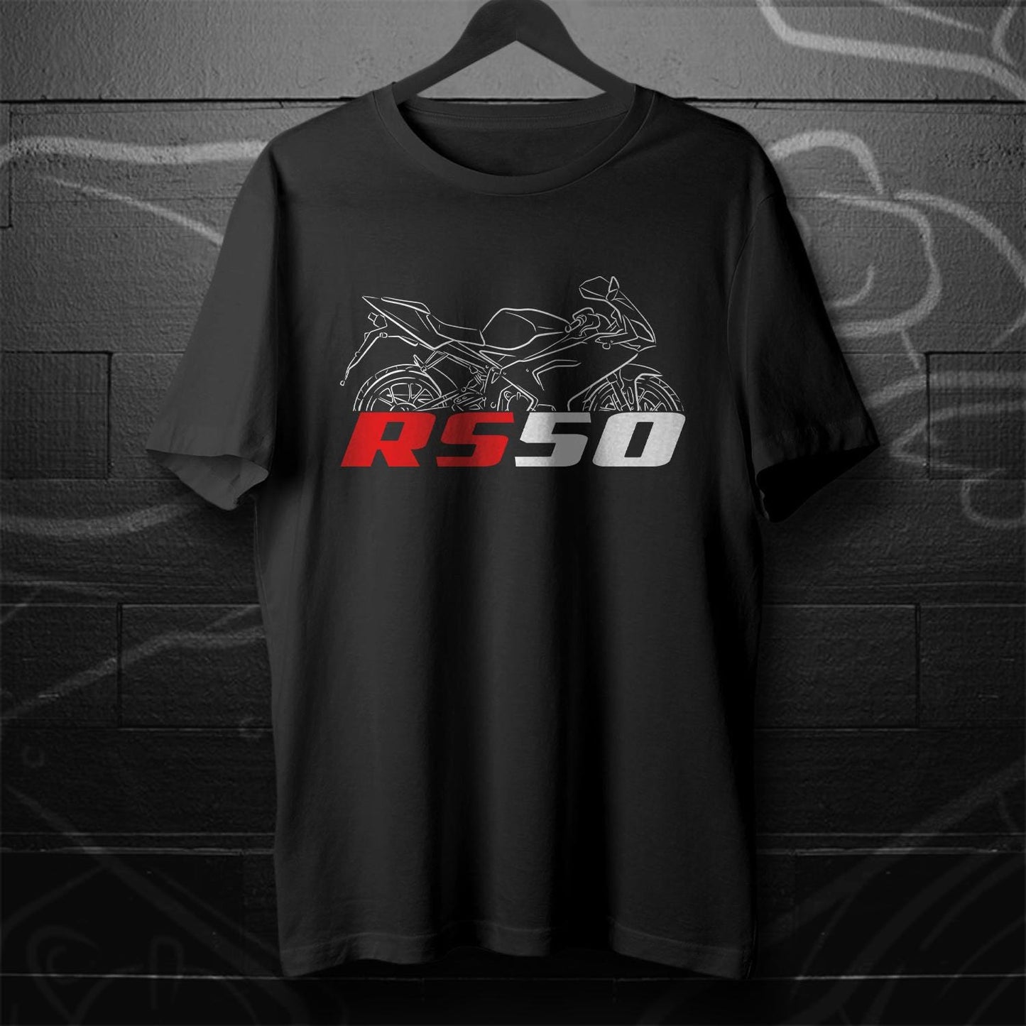 Aprilia RS 50 Inspired T-Shirt - Motorcycle Tee Shirt for Riders