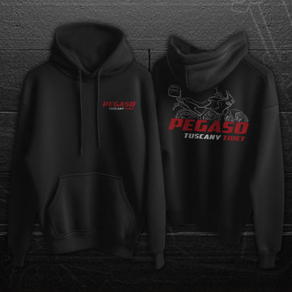 Aprilia Pegaso Tuscany Tibet Inspired Hoodie - Motorcycle Sweatshirt for Riders