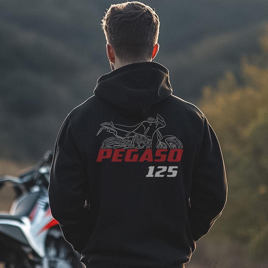 Aprilia Pegaso 125 Inspired Hoodie - Motorcycle Sweatshirt for Riders