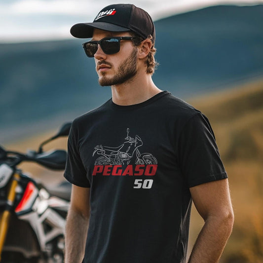 Aprilia Pegaso 50 Inspired T-Shirt - Motorcycle Tee Shirt for Riders