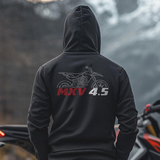 Aprilia MXV 4 Inspired Hoodie - Motorcycle Sweatshirt for Riders