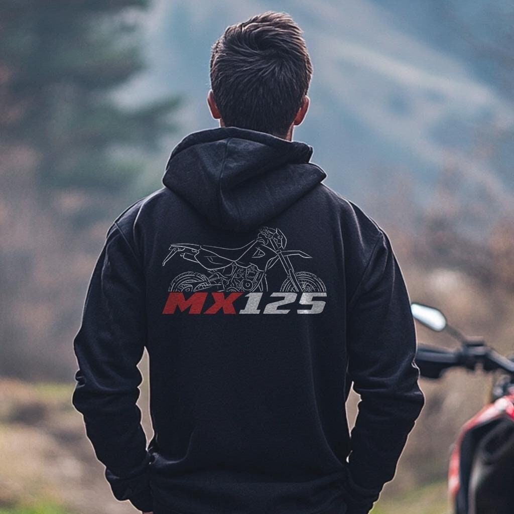 Aprilia MX 125 Inspired Hoodie - Motorcycle Sweatshirt for Riders