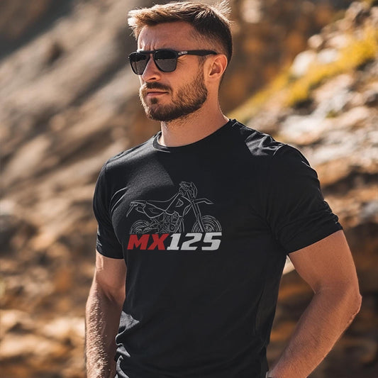 Aprilia MX 125 Inspired T-Shirt - Motorcycle Tee Shirt for Riders