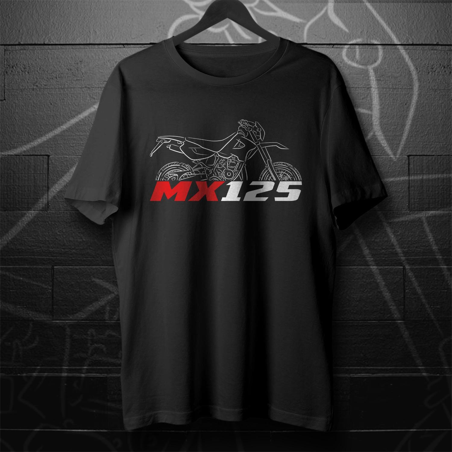 Aprilia MX 125 Inspired T-Shirt - Motorcycle Tee Shirt for Riders