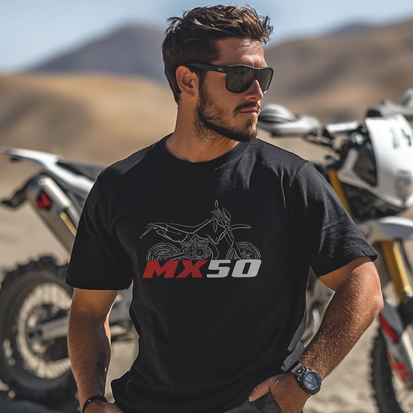 Aprilia MX 50 Inspired T-Shirt - Motorcycle Tee Shirt for Riders