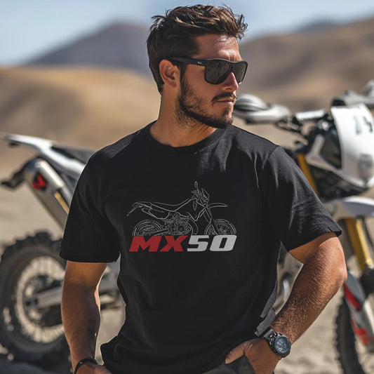 Aprilia MX 50 Inspired T-Shirt - Motorcycle Tee Shirt for Riders
