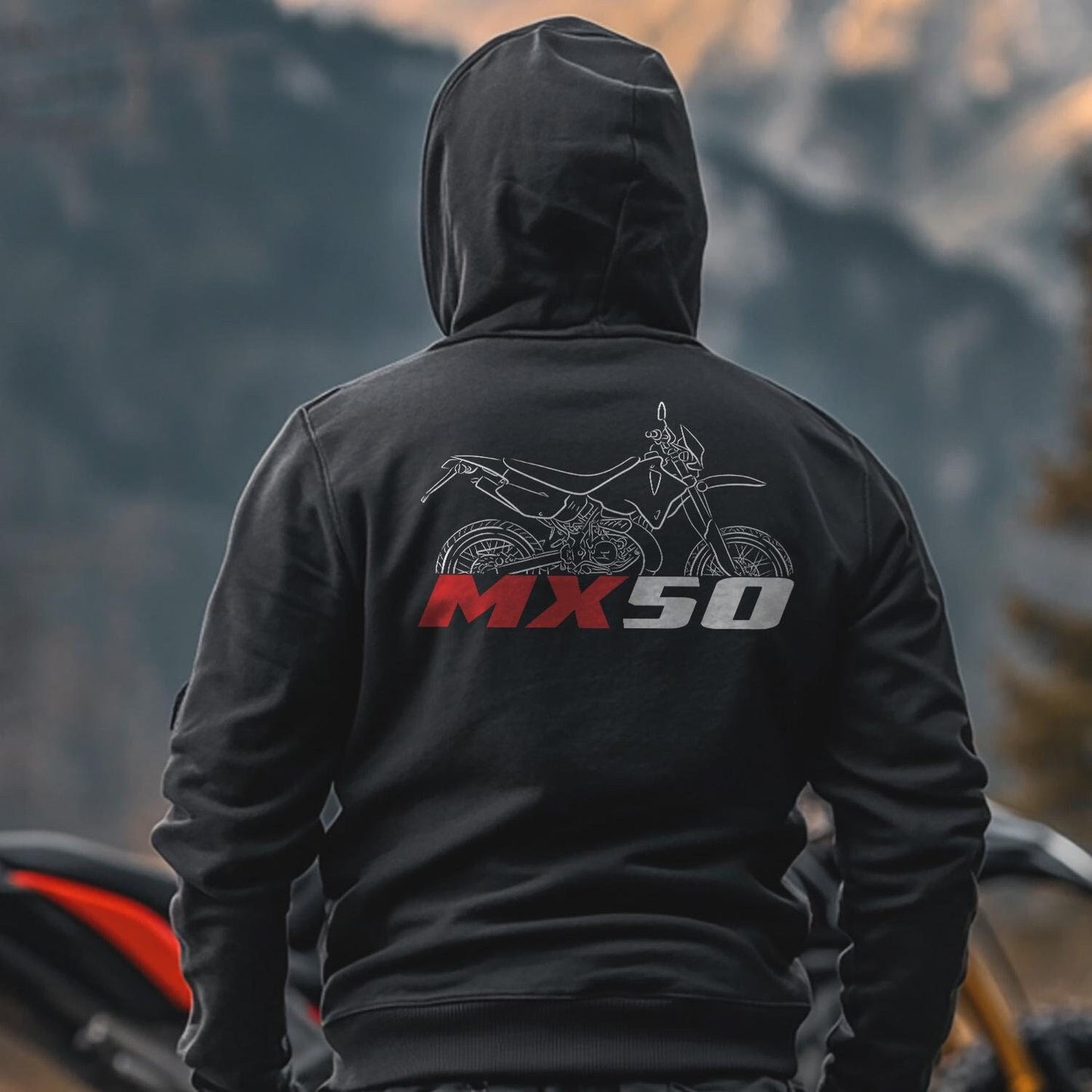 Aprilia MX 50 Inspired Hoodie - Motorcycle Sweatshirt for Riders