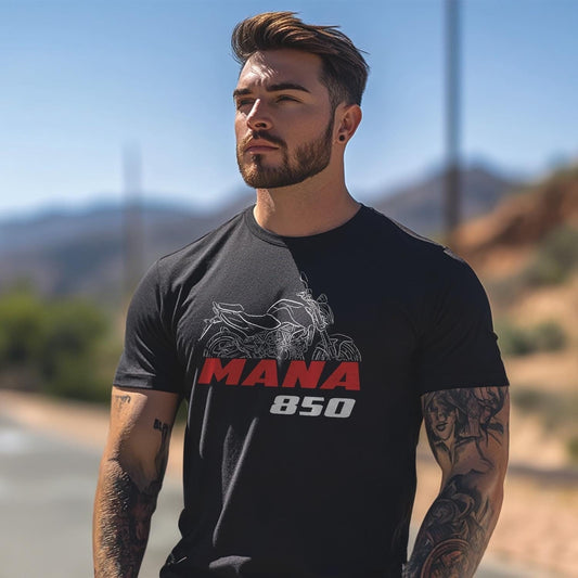 Aprilia Mana 850 Inspired T-Shirt - Motorcycle Tee Shirt for Riders