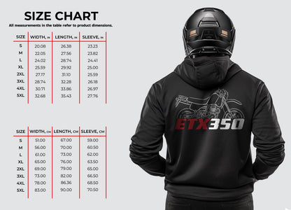 Aprilia ETX 350 Inspired Hoodie - Motorcycle Sweatshirt for Riders