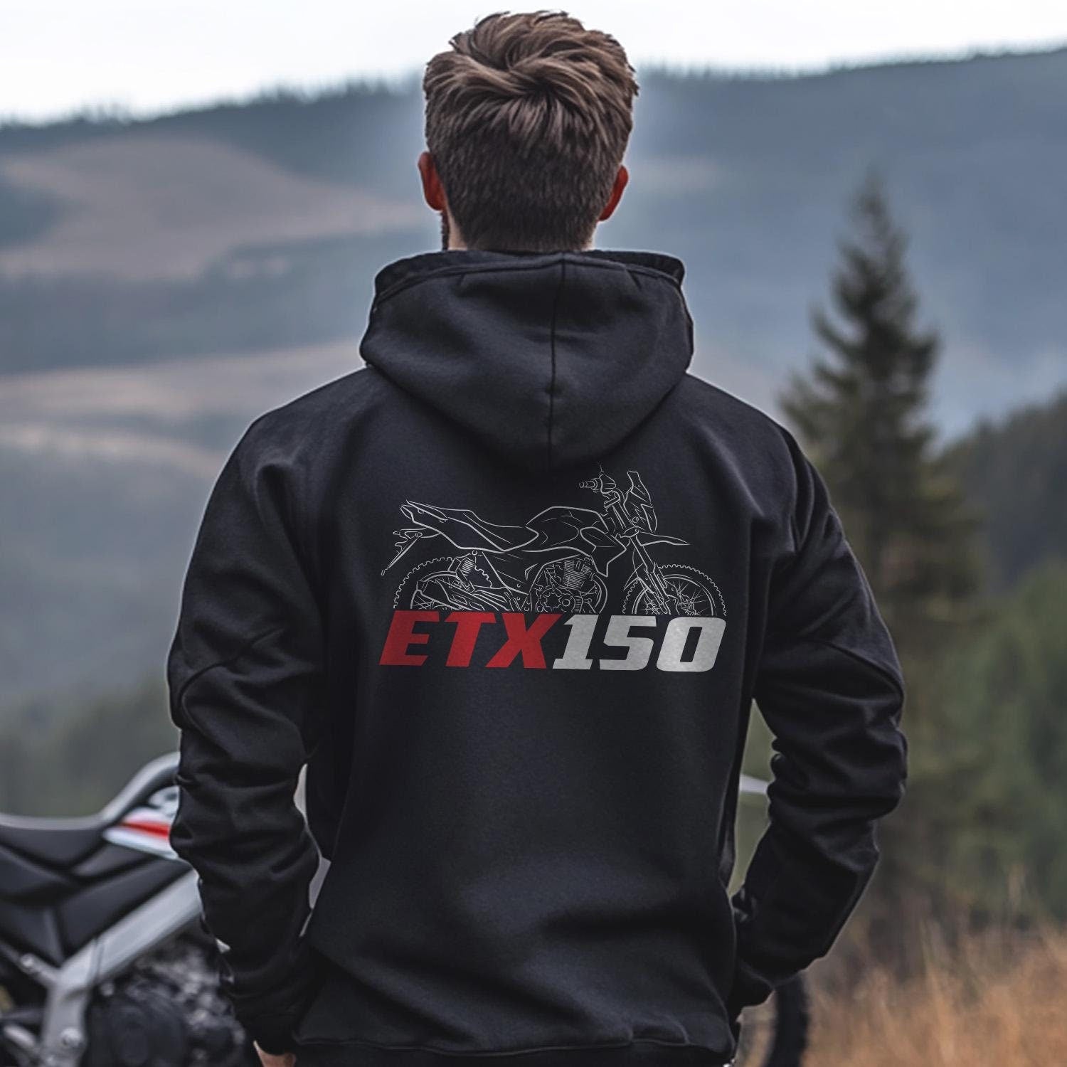 Aprilia ETX 150 Inspired Hoodie - Motorcycle Sweatshirt for Riders