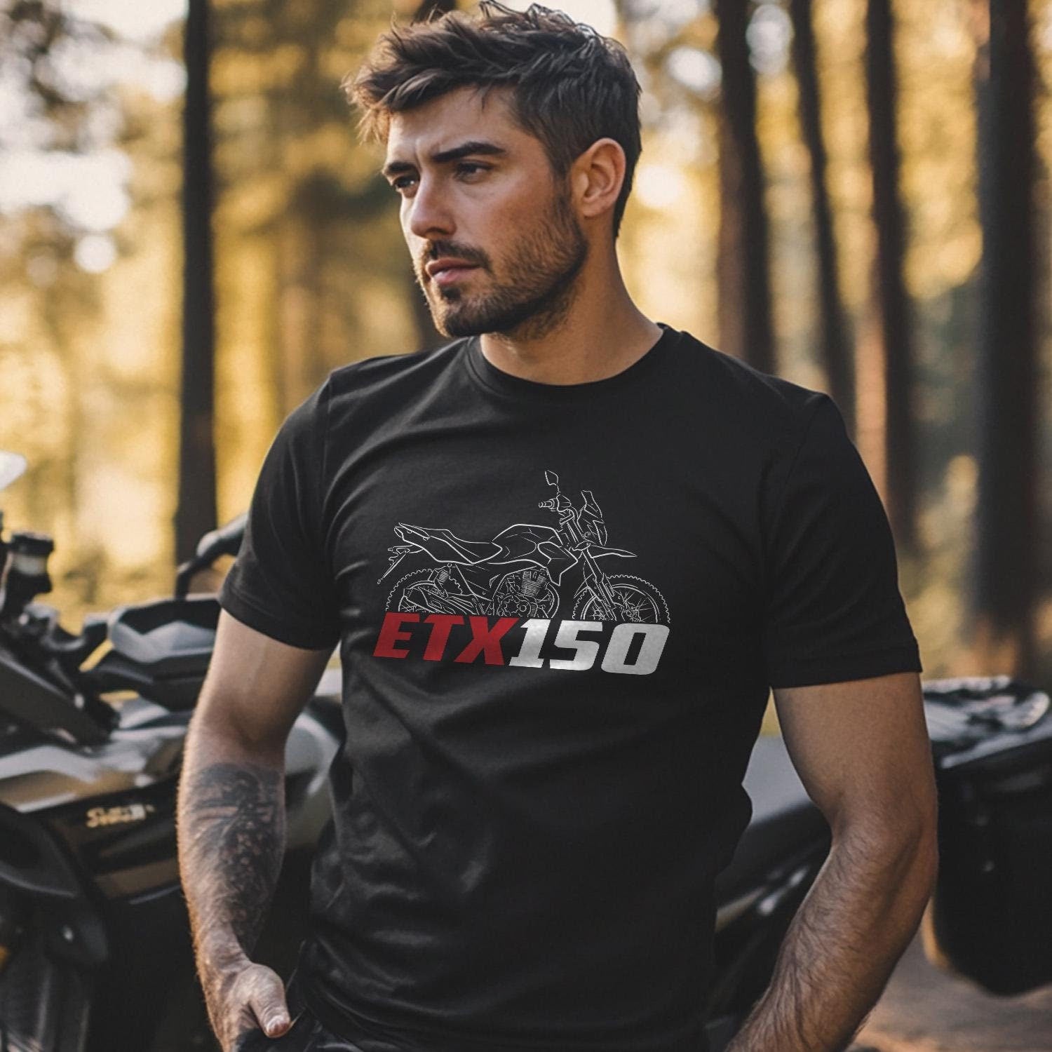 Aprilia ETX 150 Inspired T-Shirt - Motorcycle Tee Shirt for Riders