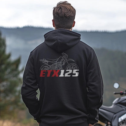 Aprilia ETX 125 Inspired Hoodie - Motorcycle Sweatshirt for Riders