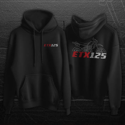 Aprilia ETX 125 Inspired Hoodie - Motorcycle Sweatshirt for Riders