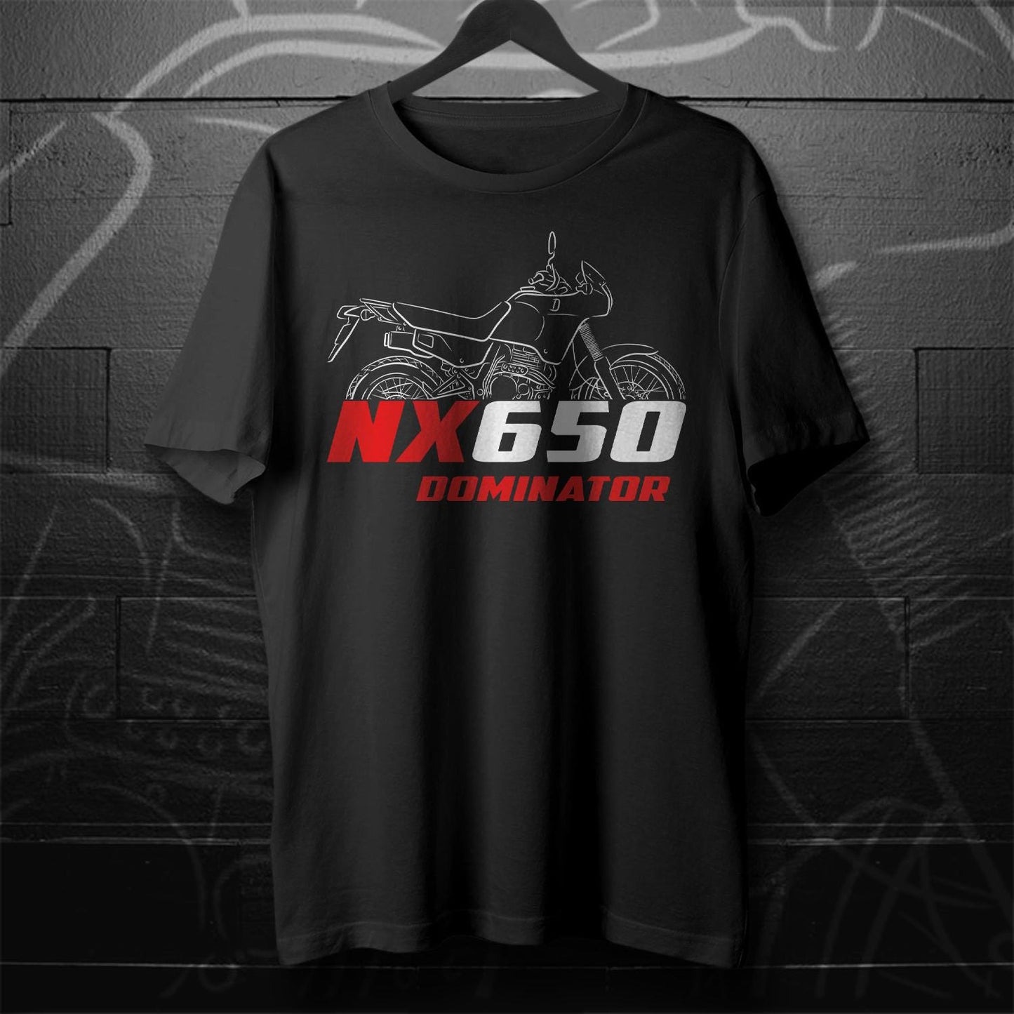 Honda NX650 Dominator Inspired T-Shirt - Motorcycle Tee Shirt for Riders