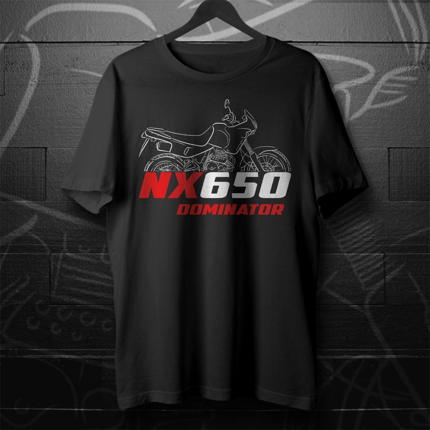 Honda NX650 Dominator Inspired T-Shirt - Motorcycle Tee Shirt for Riders
