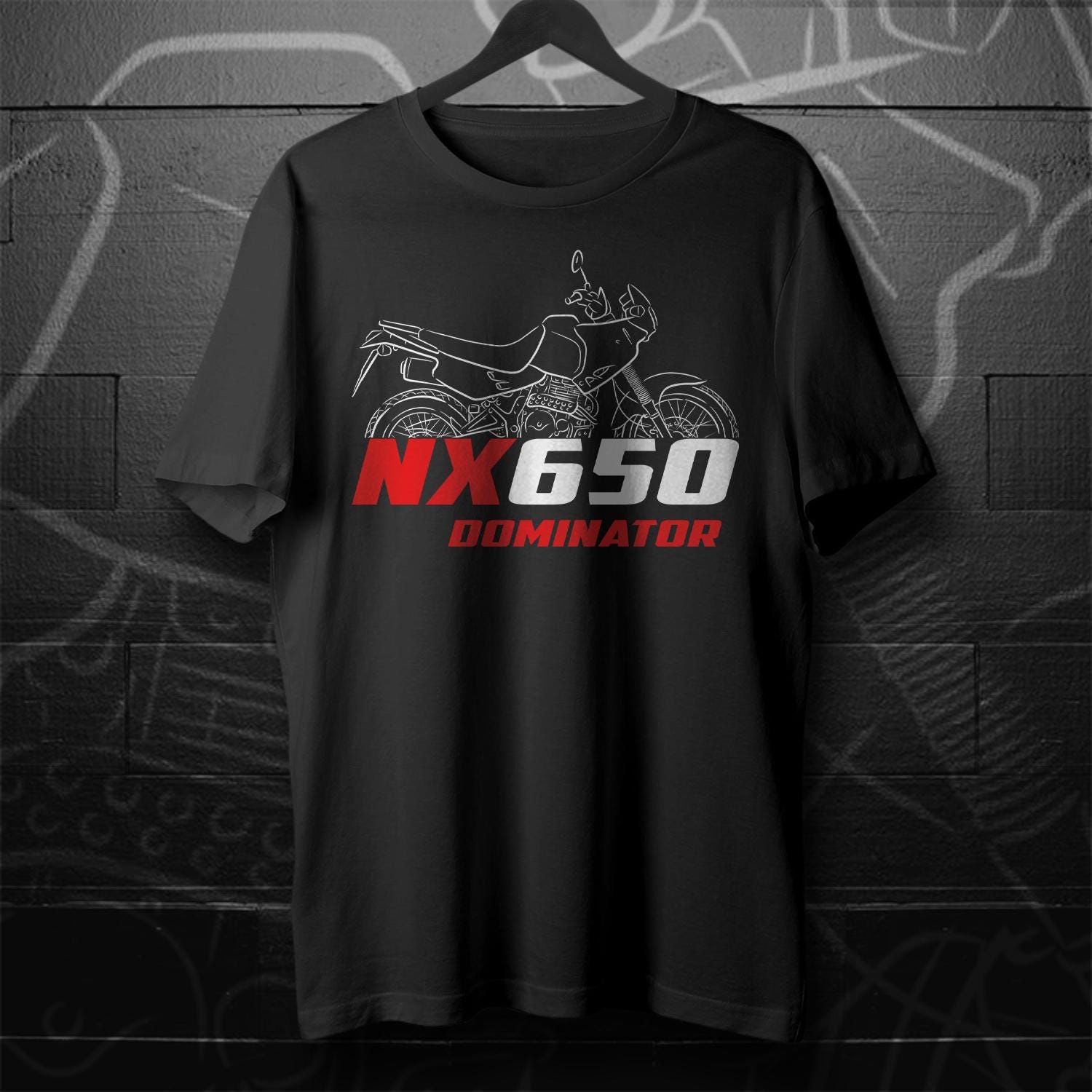 Honda NX650 Dominator Inspired T-Shirt - Motorcycle Tee Shirt for Riders