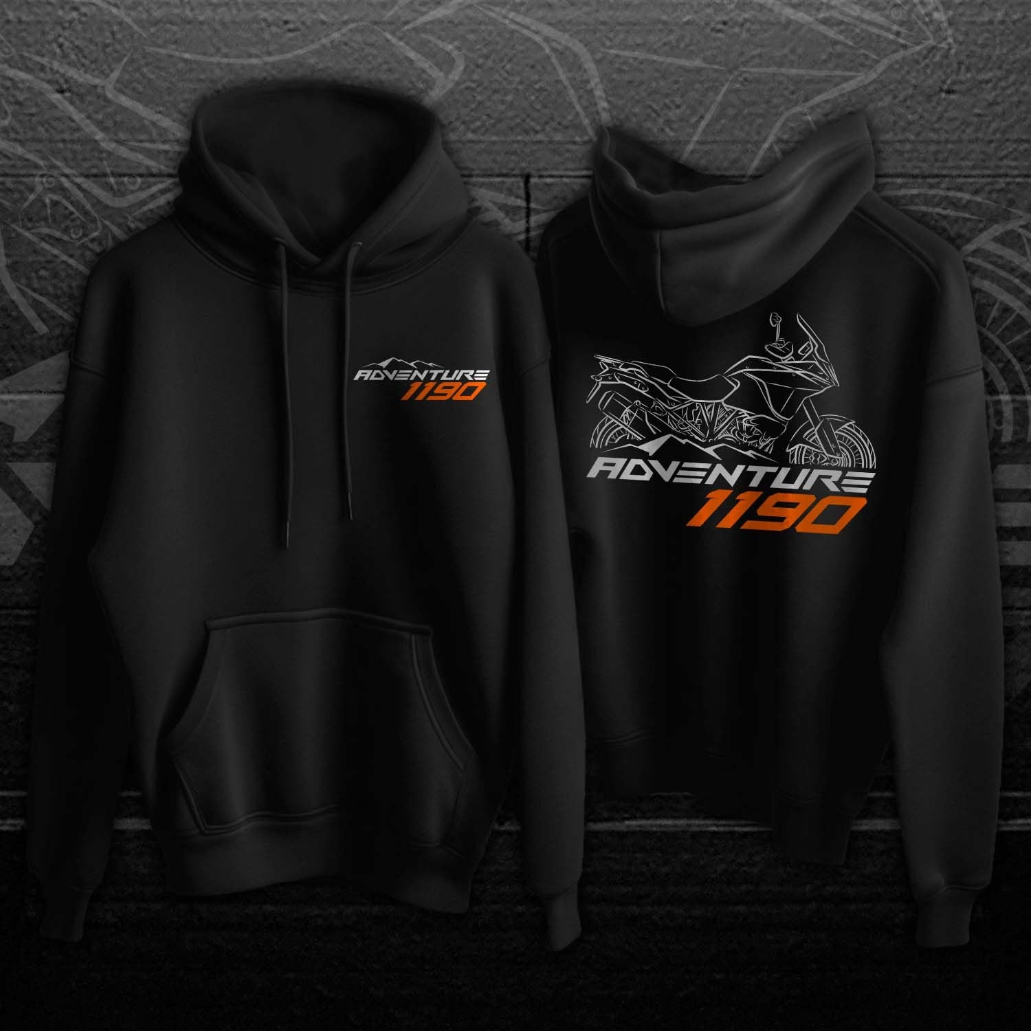 KTM 1190 Adventure Hoodie - Motorcycle Sweatshirt for ADV Riders