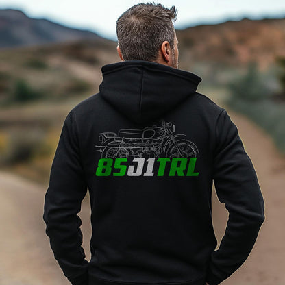 Kawasaki 85 J1TRL 1966 - 1967 Inspired Hoodie - Motorcycle Sweatshirt for Riders