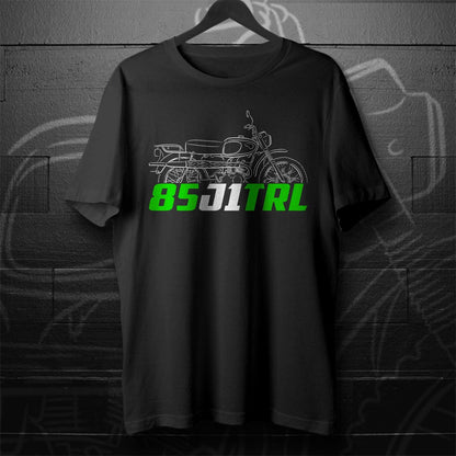 Kawasaki 85 J1TRL 1966 - 1967 Inspired T-Shirt - Motorcycle Tee Shirt for Riders