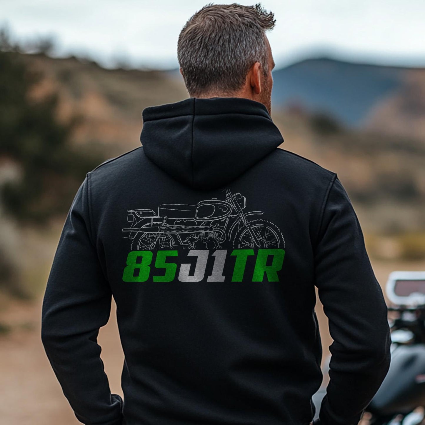 Kawasaki 85 J1TR 1966 - 1967 Inspired Hoodie - Motorcycle Sweatshirt for Riders
