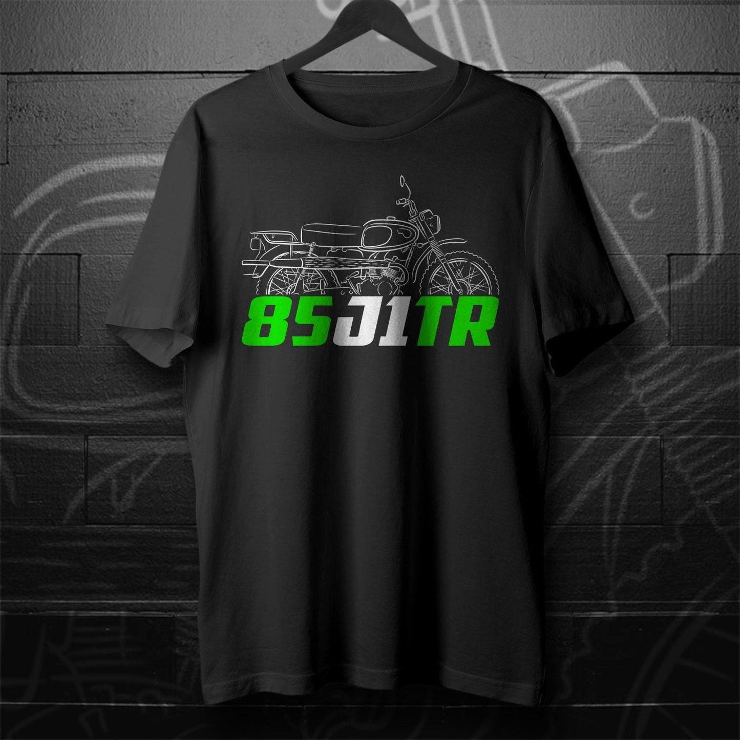 Kawasaki 85 J1TR 1966 - 1967 Inspired T-Shirt - Motorcycle Tee Shirt for Riders
