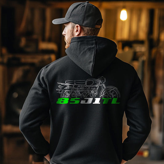 Kawasaki 85 J1TL 1965 - 1967 Inspired Hoodie - Motorcycle Sweatshirt for Riders