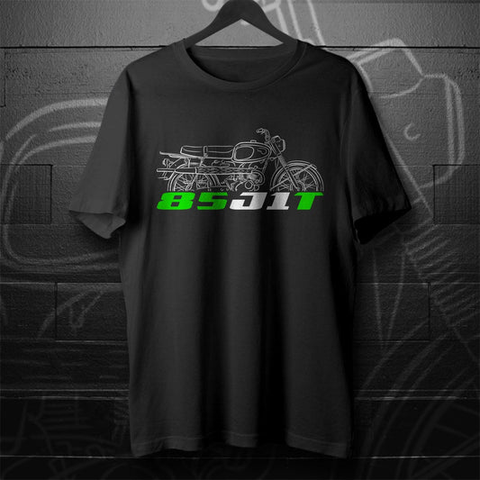 Kawasaki 85 J1T 1965 - 1967 Inspired T-Shirt - Motorcycle Tee Shirt for Riders