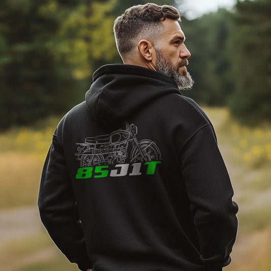 Kawasaki 85 J1T 1965 - 1967 Inspired Hoodie - Motorcycle Sweatshirt for Riders