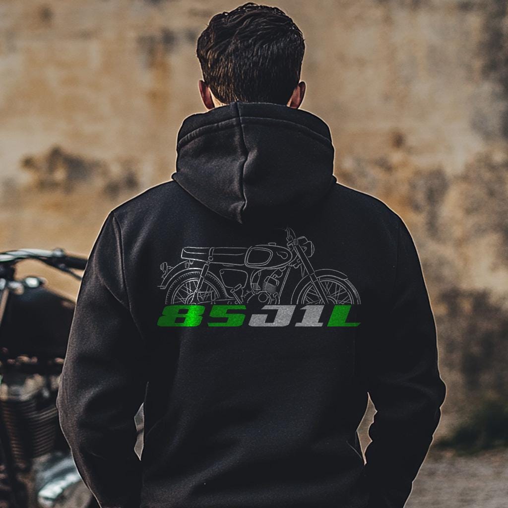 Kawasaki 85 J1L 1965 - 1968 Inspired Hoodie - Motorcycle Sweatshirt for Riders