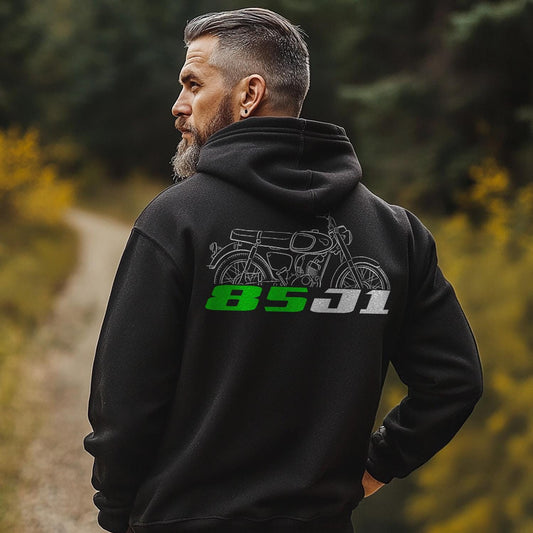 Kawasaki 85 J1 1965 - 1968 Inspired Hoodie - Motorcycle Sweatshirt for Riders