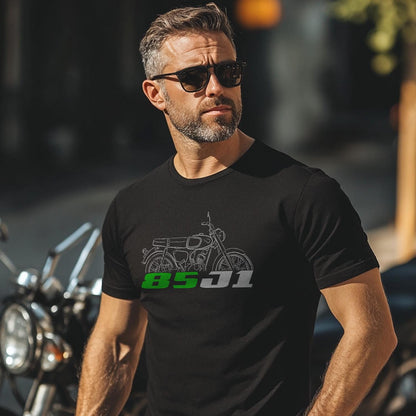 Kawasaki 85 J1 1965 - 1968 Inspired T-Shirt - Motorcycle Tee Shirt for Riders