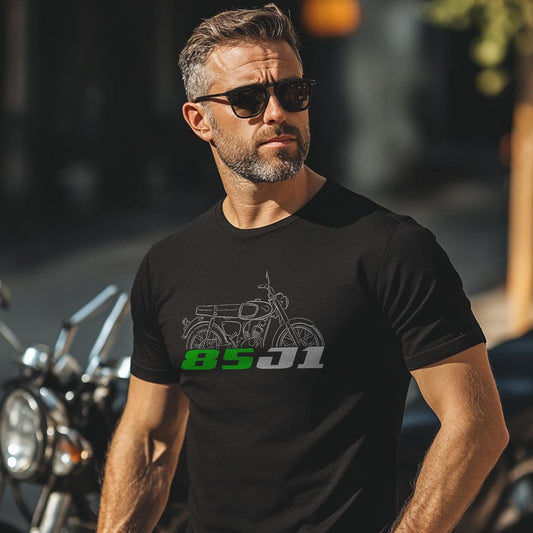 Kawasaki 85 J1 1965 - 1968 Inspired T-Shirt - Motorcycle Tee Shirt for Riders