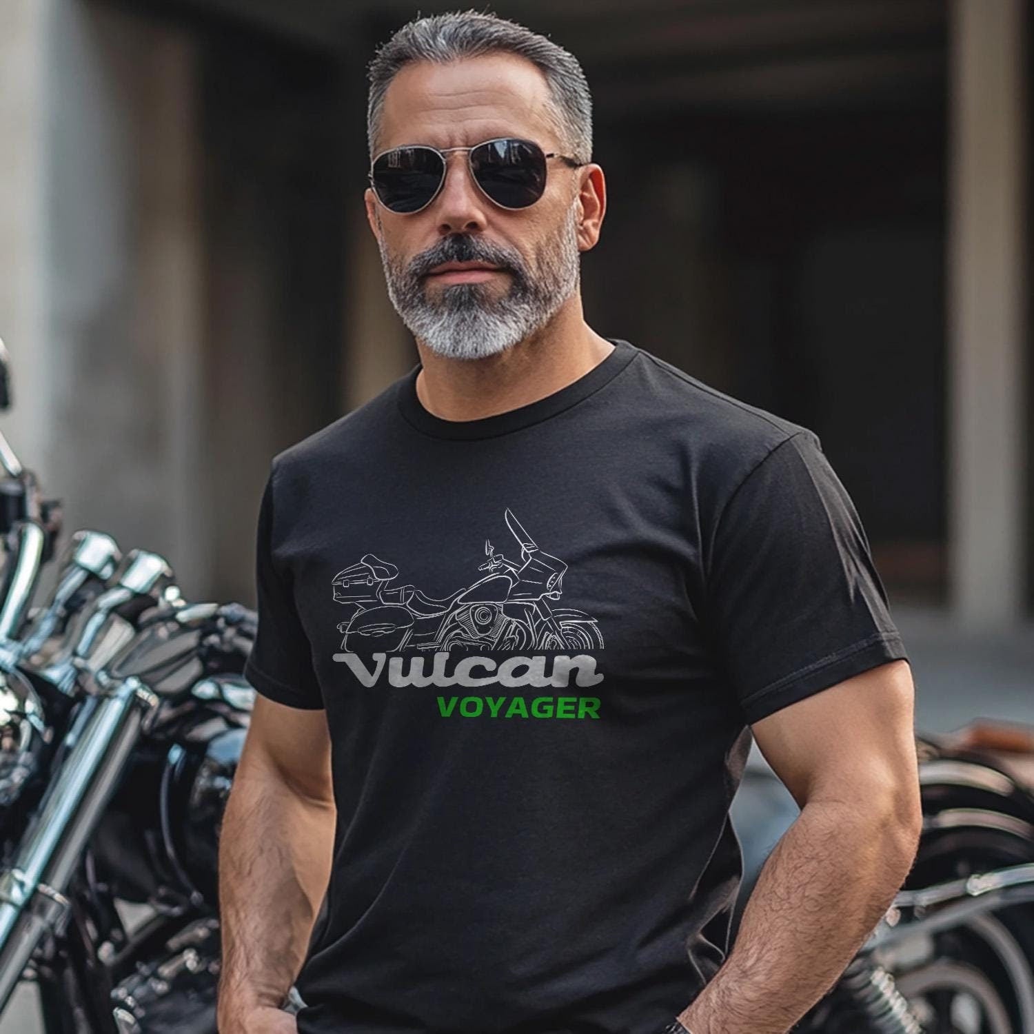 Kawasaki Vulcan 1700 Voyager VN1700 2009-24 T-Shirt - Motorcycle Tee Shirt for Riders