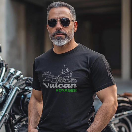 Kawasaki Vulcan 1700 Voyager VN1700 2009-24 T-Shirt - Motorcycle Tee Shirt for Riders