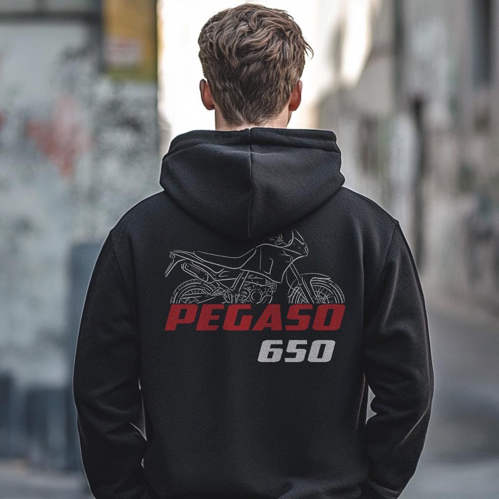 Aprilia Pegaso 650 Inspired Hoodie - Motorcycle Sweatshirt for Riders